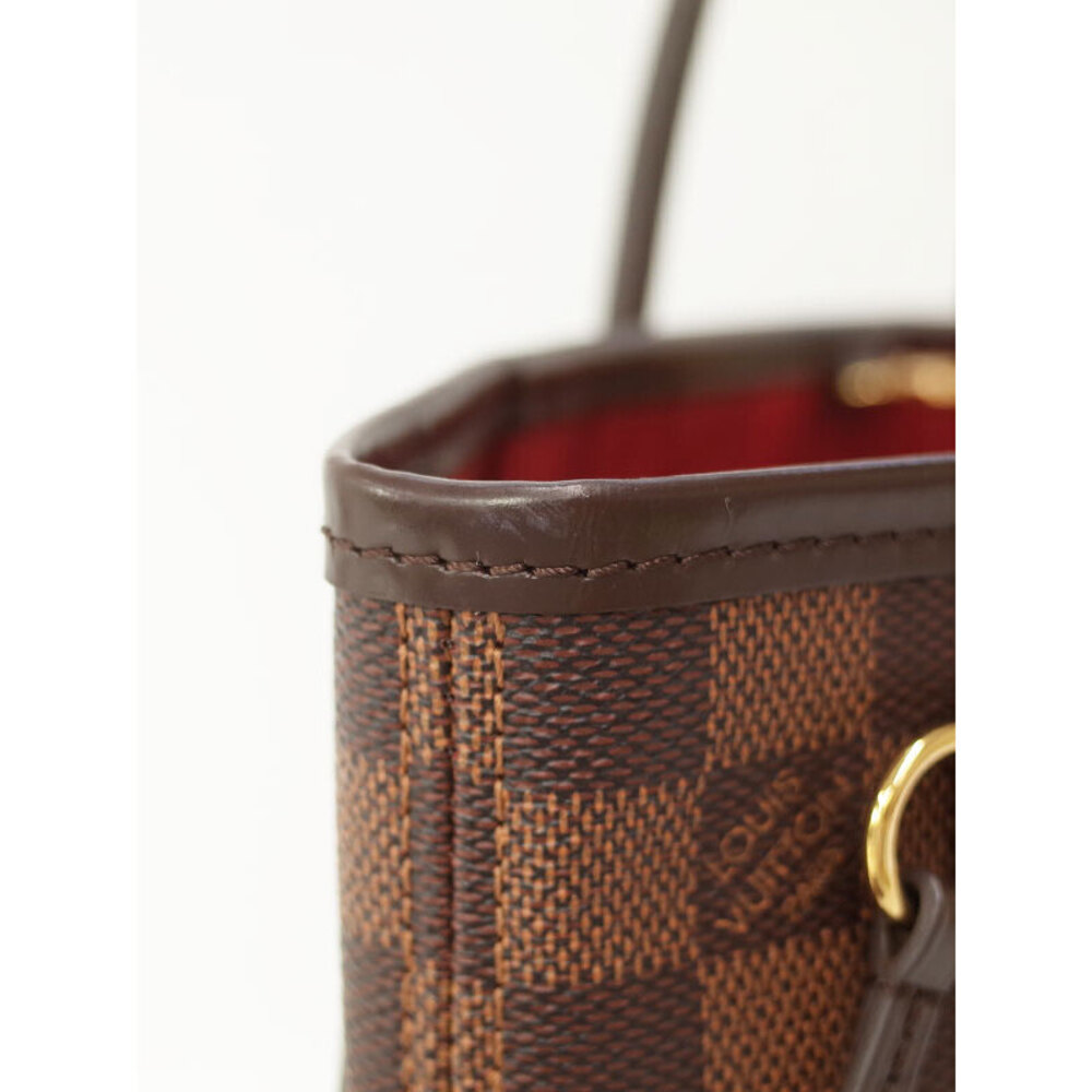 Louis Vuitton Damier Ebene Bag Neverfull Tote Brown - Picture 8 of 8